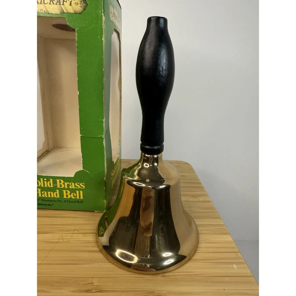Vintage Americraft Solid Brass Bell Bevin 3 3/8